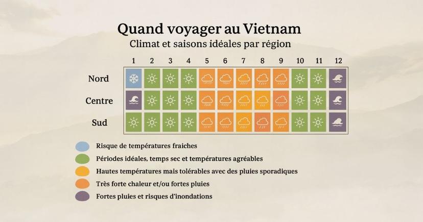 Quand voyager au Vietnam: Les plus beaux moments de l’année